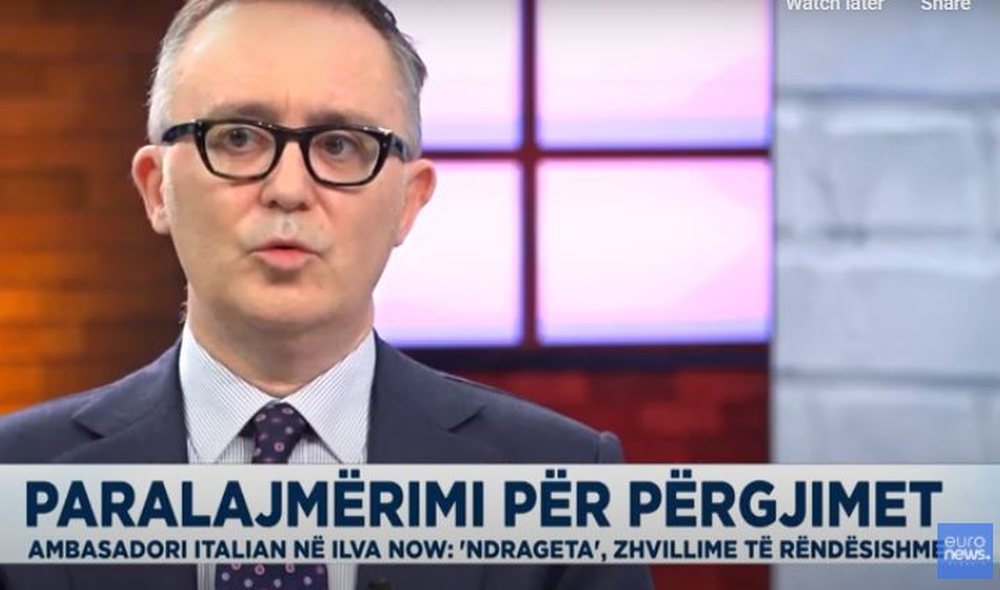 P&euml;rgjimet e Ndragheta/ Ambasadori italian: "Do ket&euml; t&euml; reja,