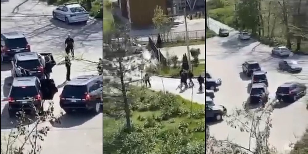 VIDEO/ Momenti kur Kadri Veseli mb&euml;rrin n&euml; Mitrovic&euml; i rrethuar