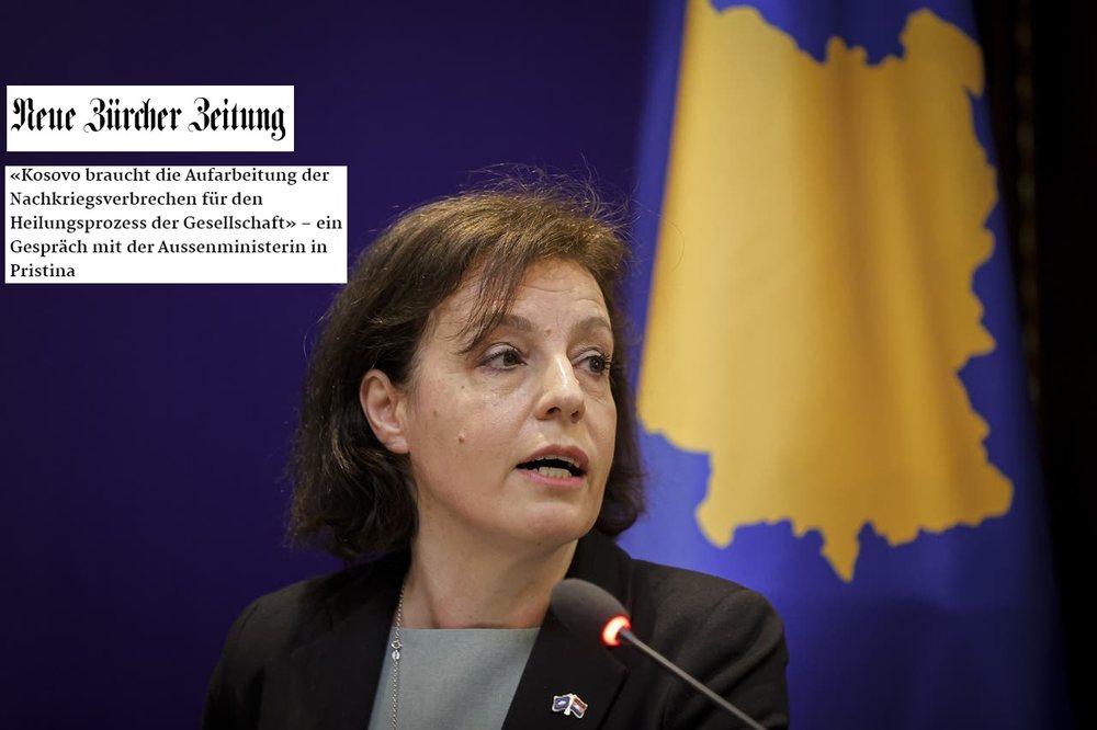 Gazeta zvicerane p&euml;rg&euml;njeshtron ministren e jashtme t&euml;