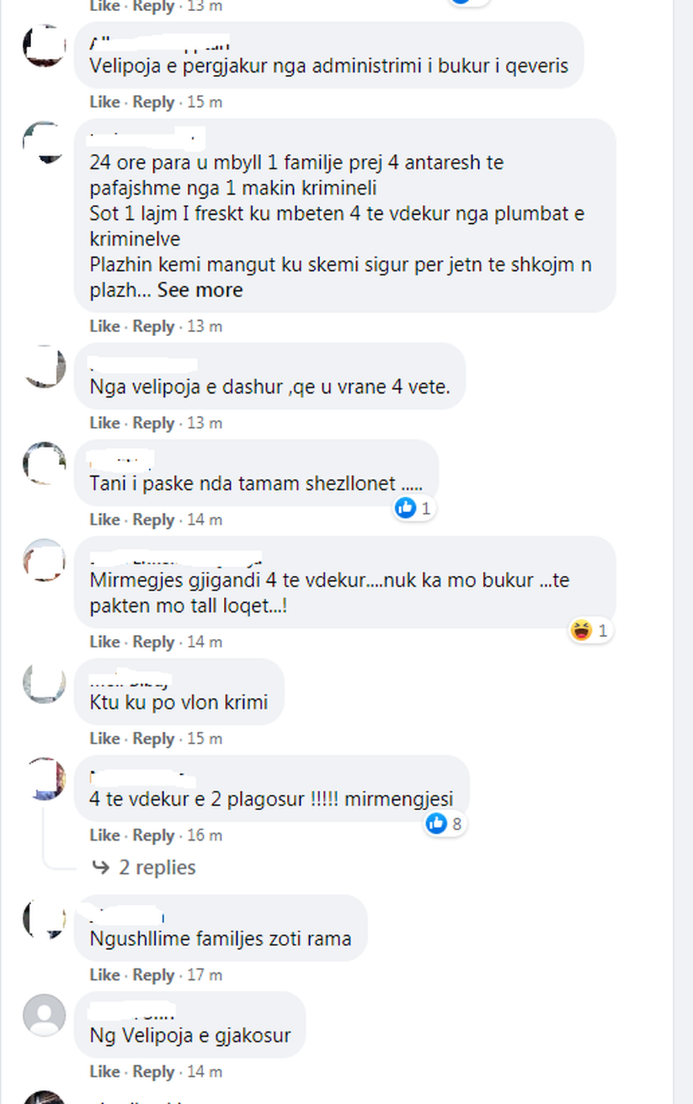 Asnj&euml; fjal&euml; p&euml;r masakr&euml;n me 4 t&euml; vrar&euml;/ Rama