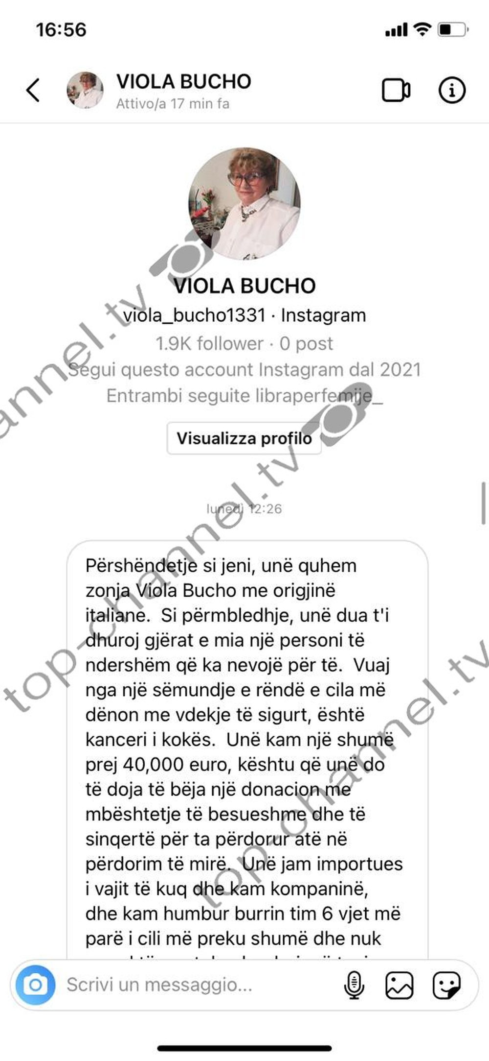 &ldquo;Jam e s&euml;mur&euml; me kancer, dua t&euml; t&euml; dhuroj 40 mij&euml;