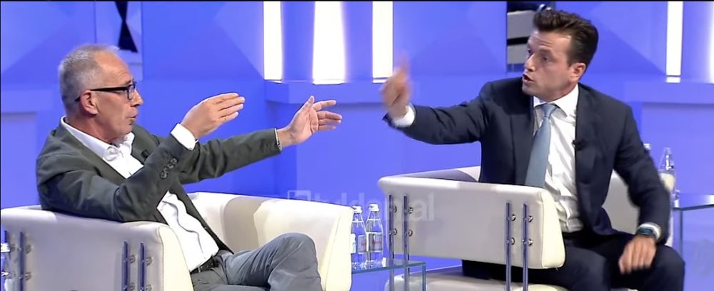 Plas sherri n&euml; TV/ Mark Marku p&euml;rplaset me Agron Shehajn: Matrapaz!