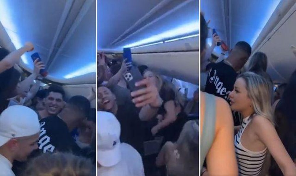 Party n&euml; avion, k&euml;to pamje b&euml;hen virale n&euml; rrjet (VIDEO)