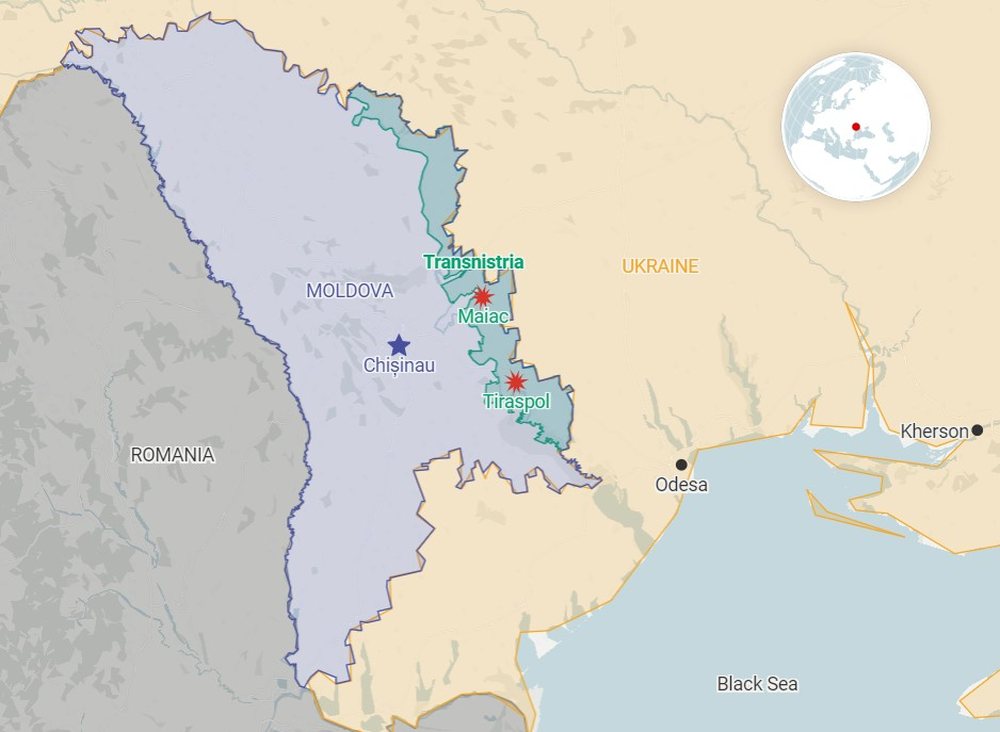 Ethe lufte, Moldavia n&euml; gjendje alerti