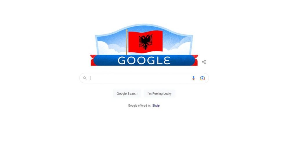 110 vjetori i Pavar&euml;sis&euml;, edhe Google vishet kuqezi