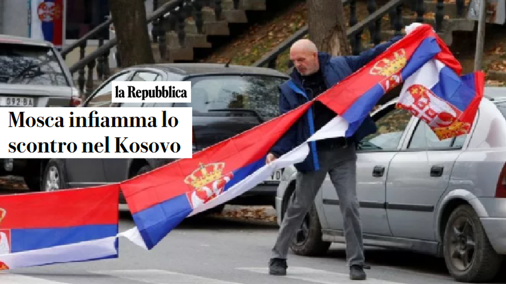 &ldquo;La Repubblica&rdquo;: Moska ndez konfliktin n&euml; Kosov&euml;