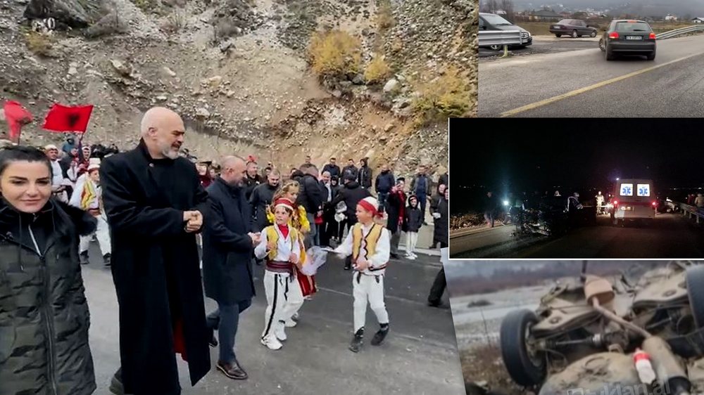 Vdekjet n&euml; rrug&euml;n e Arb&euml;rit/ Rama-Balluku e inauguruan pa