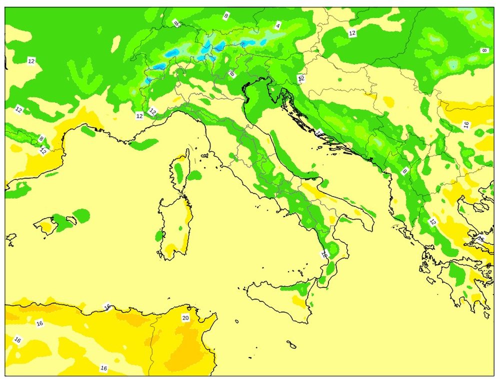 Dita e sotme do t&euml; ket&euml; m&euml; shum&euml; diell, temperaturat