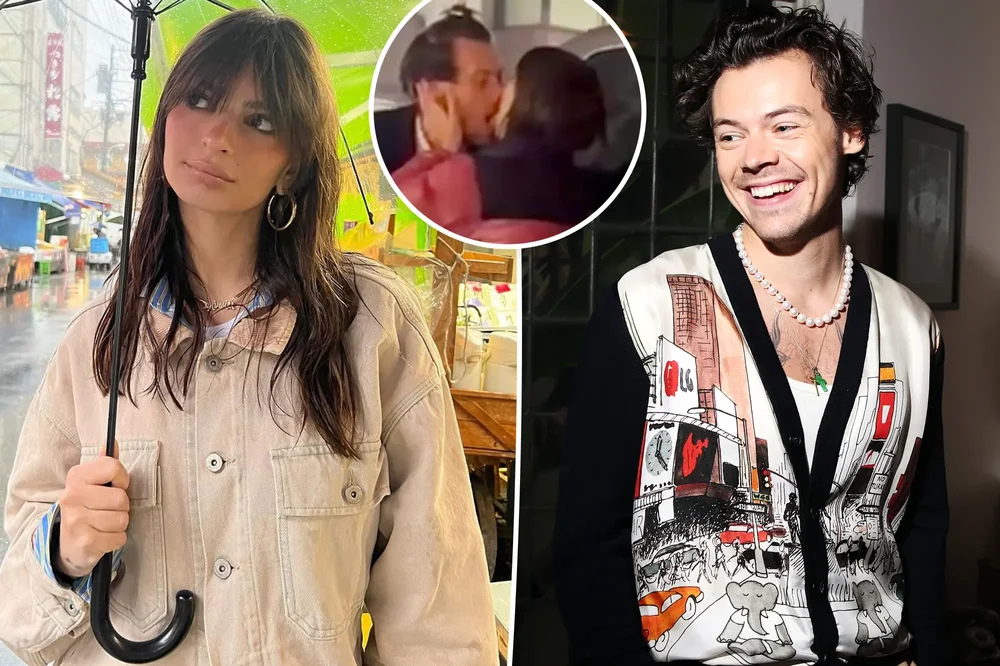 Emily Ratajkowski flet p&euml;r puthjen me Harry Styles