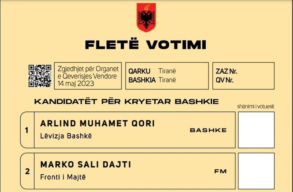 Zbulohet si do t&euml; jet&euml; fleta e votimit n&euml; 14 maj