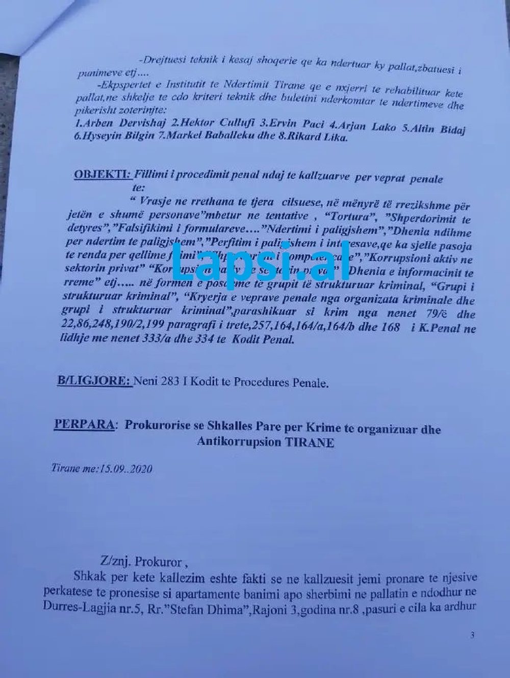 Dy rastet p&euml;r t&euml; cilat akuzohet Vangjush Dako, zbardhen detajet