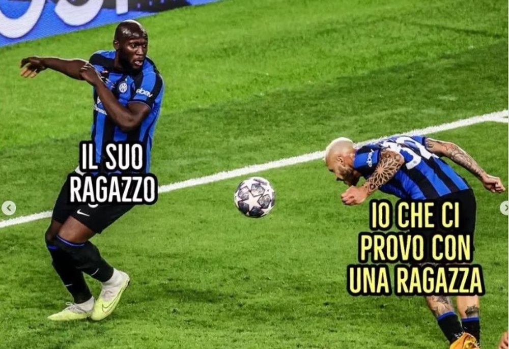 FOTO/ Ironi n&euml; rrjet me Lukakun pas finales s&euml; Champions