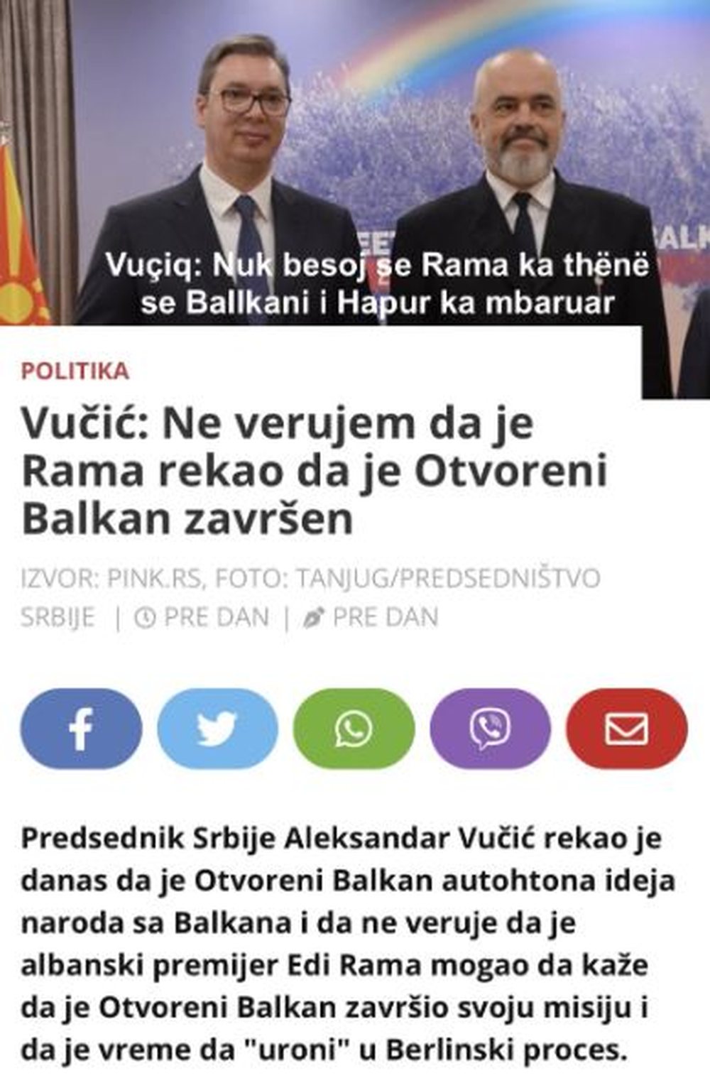 Turi Ballkanik/ Udh&euml;tim diplomatik apo shou me avion privat (video)