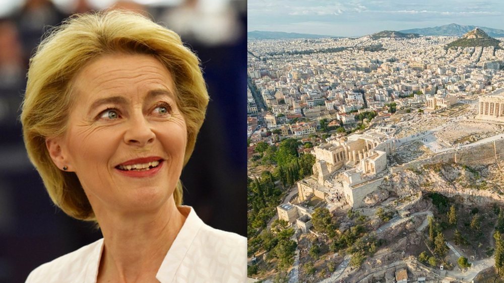 Darka n&euml; Athin&euml;/ Von der Leyen: Diskutojm&euml; t&euml; ardhmen