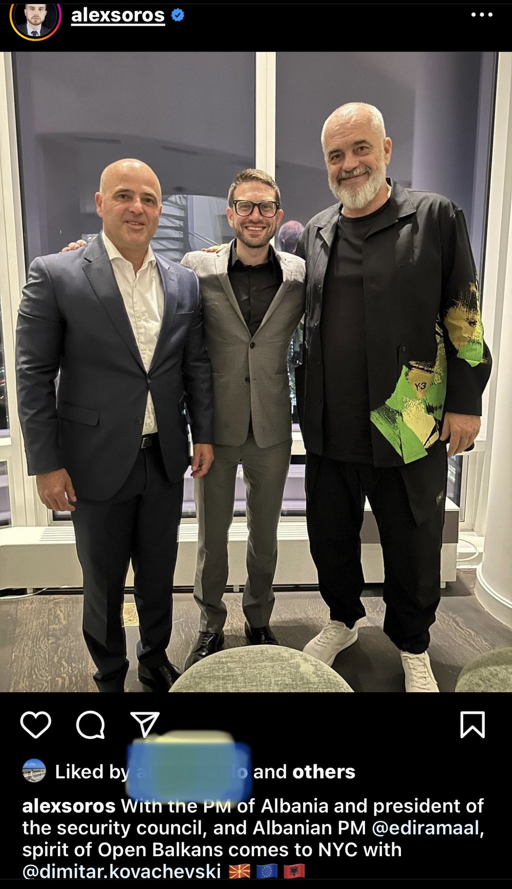 Alex Soros nuk e l&euml; t&euml; vdes&euml; Ballkanin e Hapur