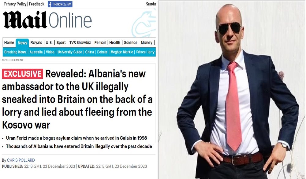 &ldquo;Daily Mail&rdquo;: Ambasadori i ri Shqip&euml;ris&euml; n&euml; Britani