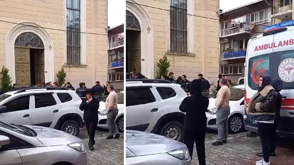 Sulm me arm&euml; n&euml; nj&euml; kish&euml; katolike n&euml; Stamboll,