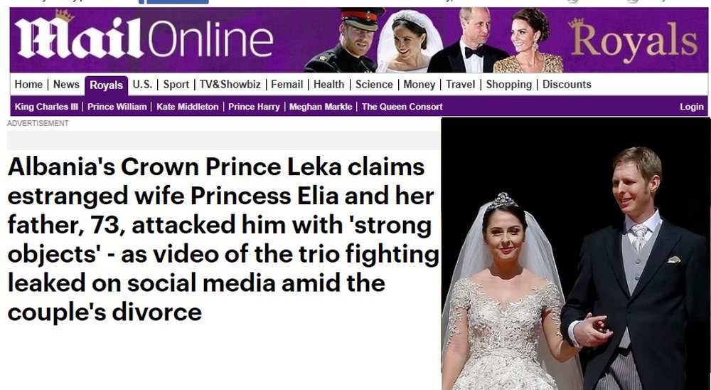 &ldquo;Daily Mail&rdquo;: &Ccedil;&rsquo;ndodhi n&euml; Familjen Mbret&euml;rore