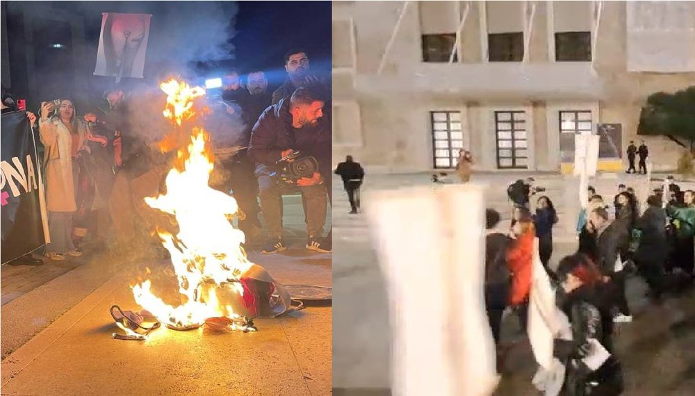 PAMJET/ Protest&euml; p&euml;r 8 marsin para kryeministris&euml;, grat&euml;