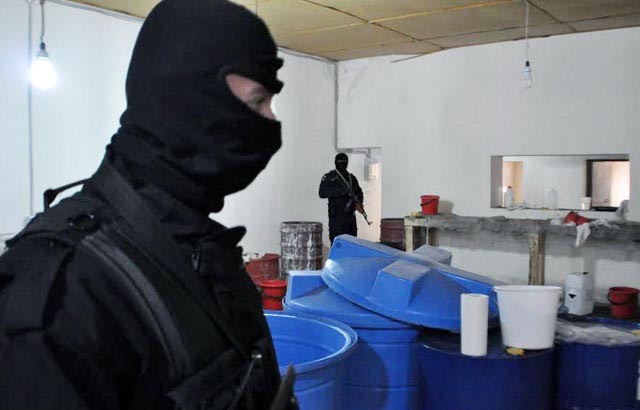 Pamje nga laboratori i kokaines ne Xibrake