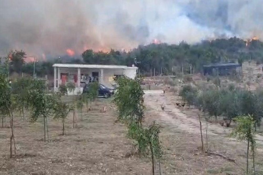 Zjarr i madh n&euml; Tepelen&euml;, rrezikohen banesat