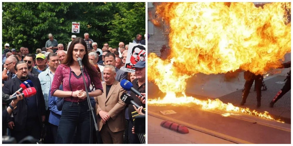 Babai iu dogj me molotov gjat&euml; protest&euml;s, reagon aktorja: Mund t&euml;