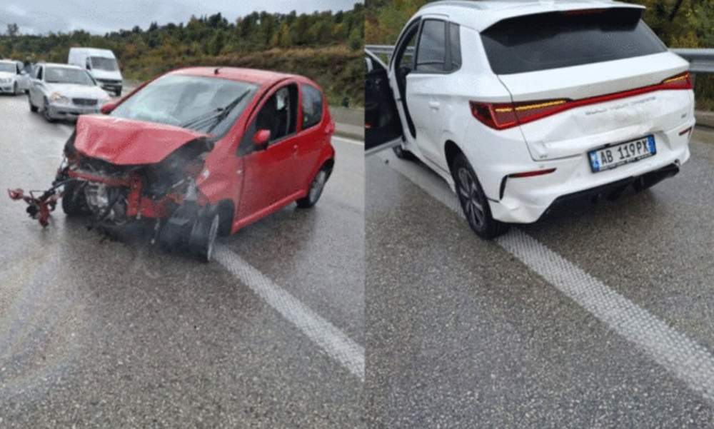 Aksident i r&euml;nd&euml; n&euml; aksin Tiran&euml;-Elbasan, p&euml;rplasen 4