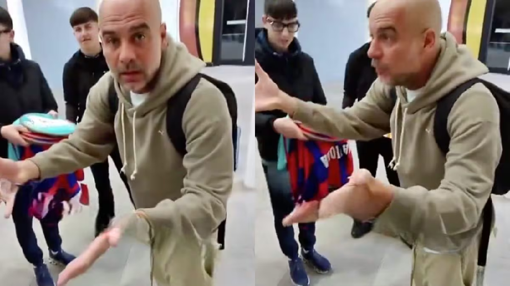 Guardiola t&euml;rbohet me nj&euml; grup djemsh: &ldquo;I njoh fytyrat tuaja,
