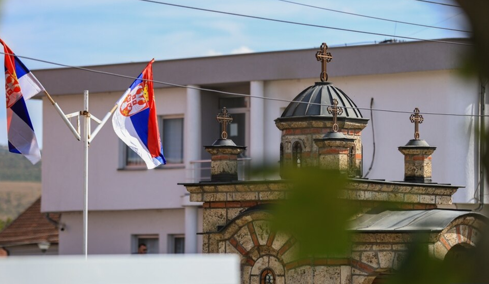 Kosov&euml;/ Protest&euml; n&euml; Gra&ccedil;anic&euml; p&euml;r pun&euml;simin