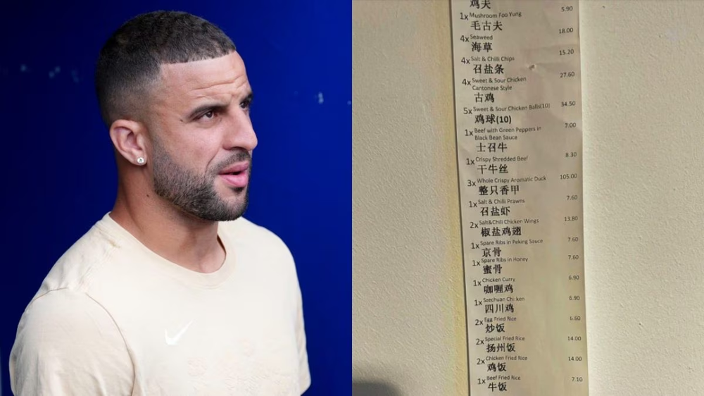 Fatura e Kyle Walker p&euml;r ushqim kinez: sa ka shpenzuar p&euml;r nj&euml;