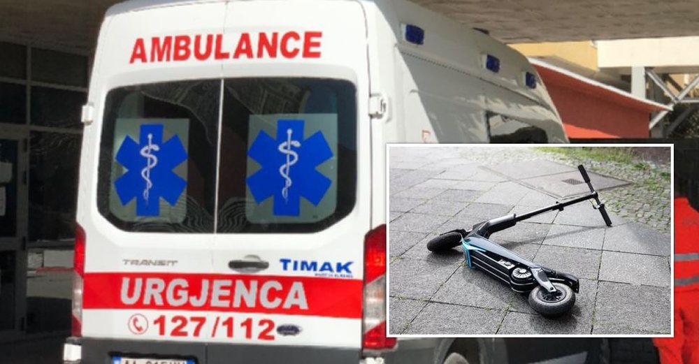 Tjet&euml;r aksident me monopatin&euml; n&euml; Tiran&euml;, 17-vje&ccedil;ari