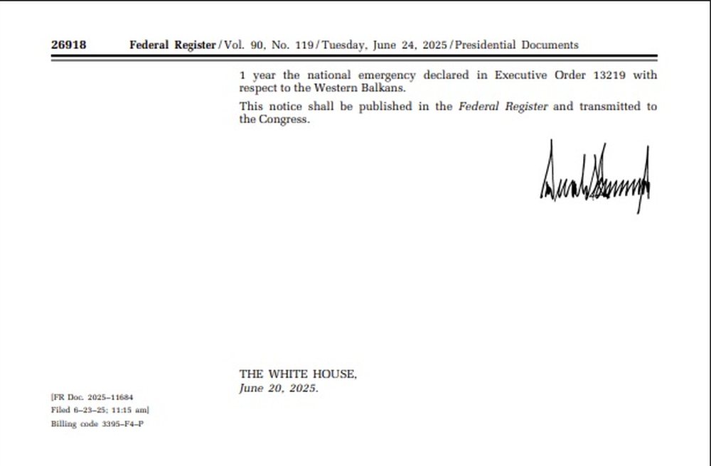 Trump firmos urdhrin: Shtyhet dhe 1 vit gjendja e emergjenc&euml;s n&euml;