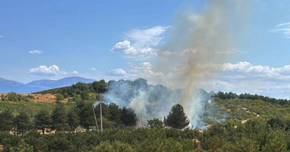 Pogradec, vat&euml;r zjarri n&euml; Lin