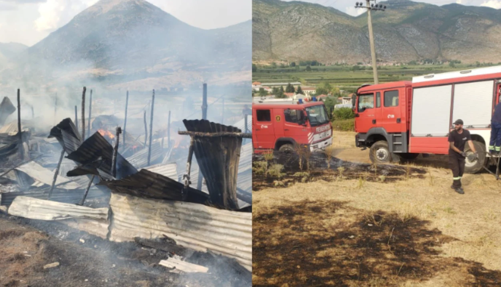 Nj&euml; vat&euml;r zjarri n&euml; Devoll