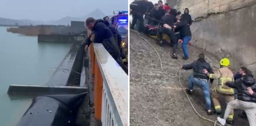 Shkod&euml;r/ Makina 'fluturon' nga ura e Spatharit n&euml; uj&euml;,