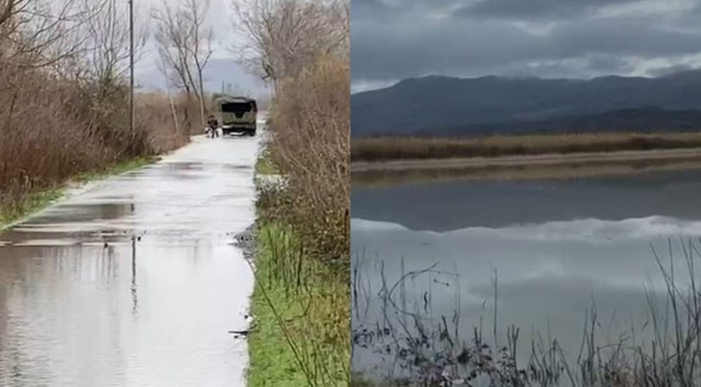 Vijon e bllokuar rruga n&euml; fshatin Obot t&euml; Shkodr&euml;s