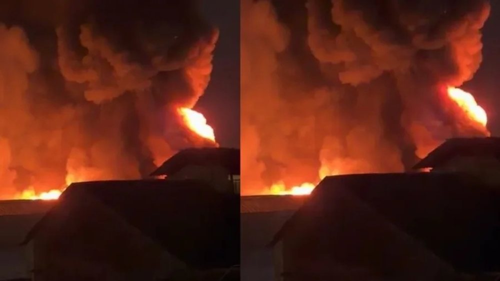 Dyshohet se ka bombola gazi pran&euml; zjarrit masiv te "5 maji",
