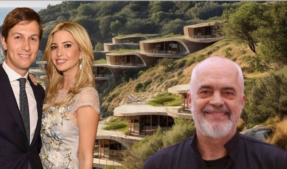 Rama mb&euml;rrin n&euml; Vlor&euml;, dark&euml; me vajz&euml;n e Trump p&euml;r