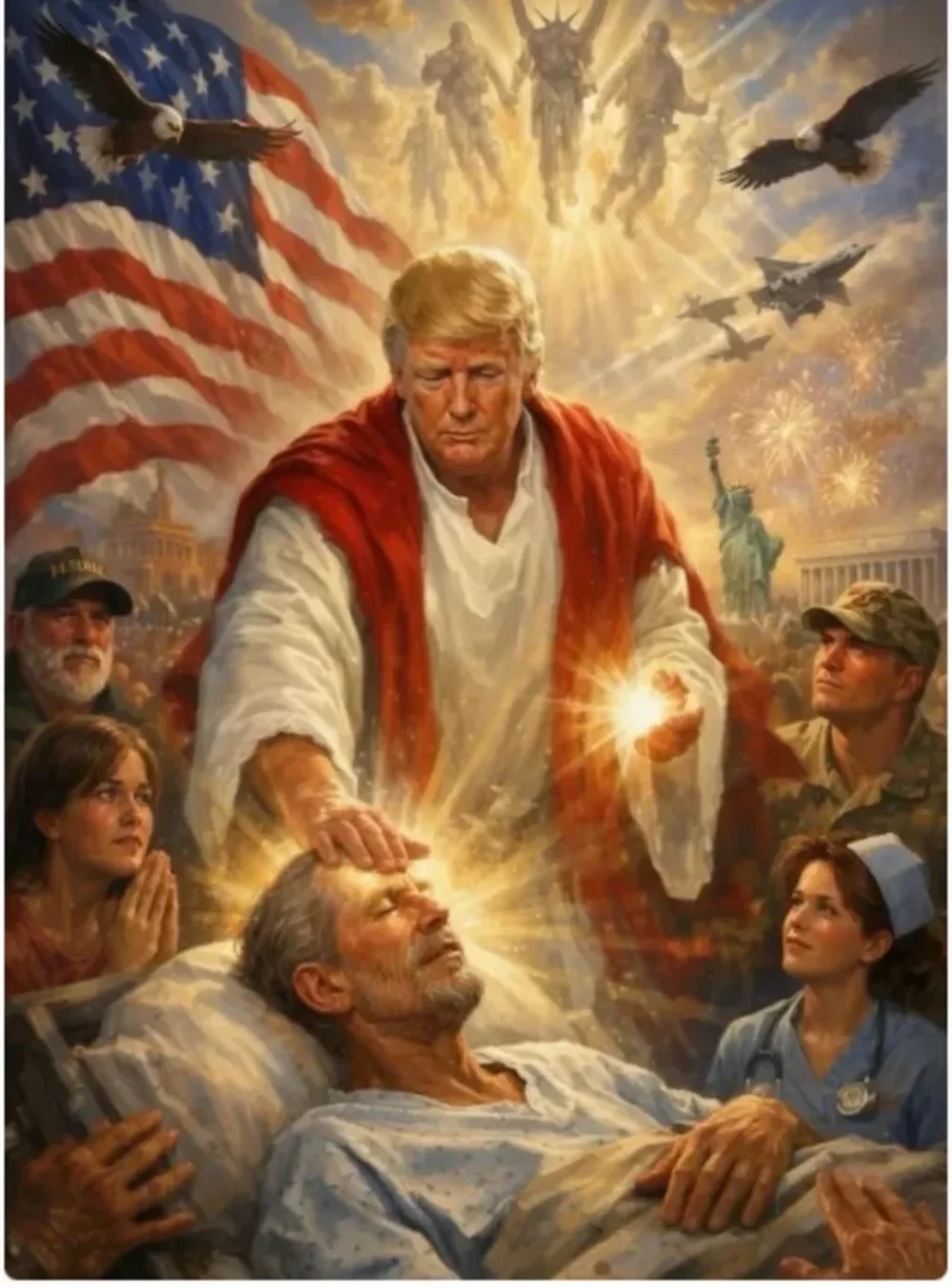 U shfaq si Jezusi, Trump fshin postimin kontrovers n&euml; Truth Social