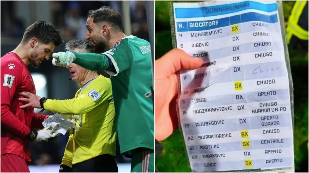 Donnarumma e sherri me Vasilj gjat&euml; penalltive n&euml; Bosnje-Itali
