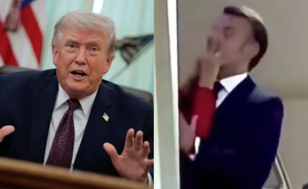 (VIDEO) Trump l&euml;shon nj&euml; tjet&euml;r batut&euml; epike p&euml;r