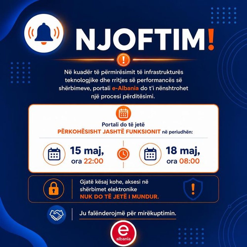 Shteti digjital i Ram&euml;s, e-Albania del p&euml;rkoh&euml;sisht jasht&euml;