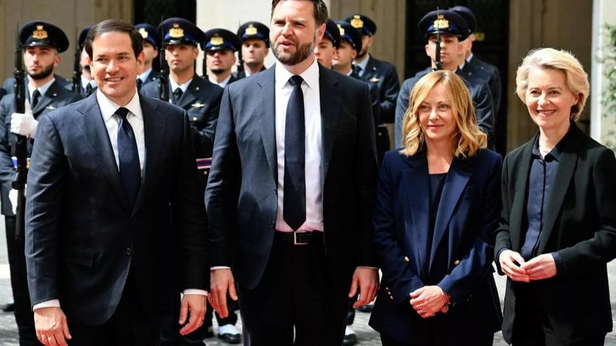 Takimi në Romë/ Meloni, Vance dhe Von der Leyen nisin dialogun BE-SHBA