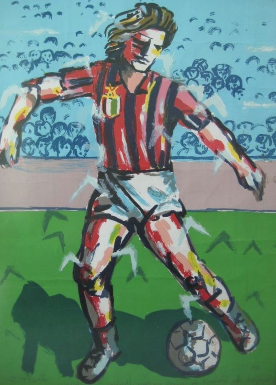 PIKTURA E DITËS: "Futbollist i Milanit"- Nga artisti i madh,
