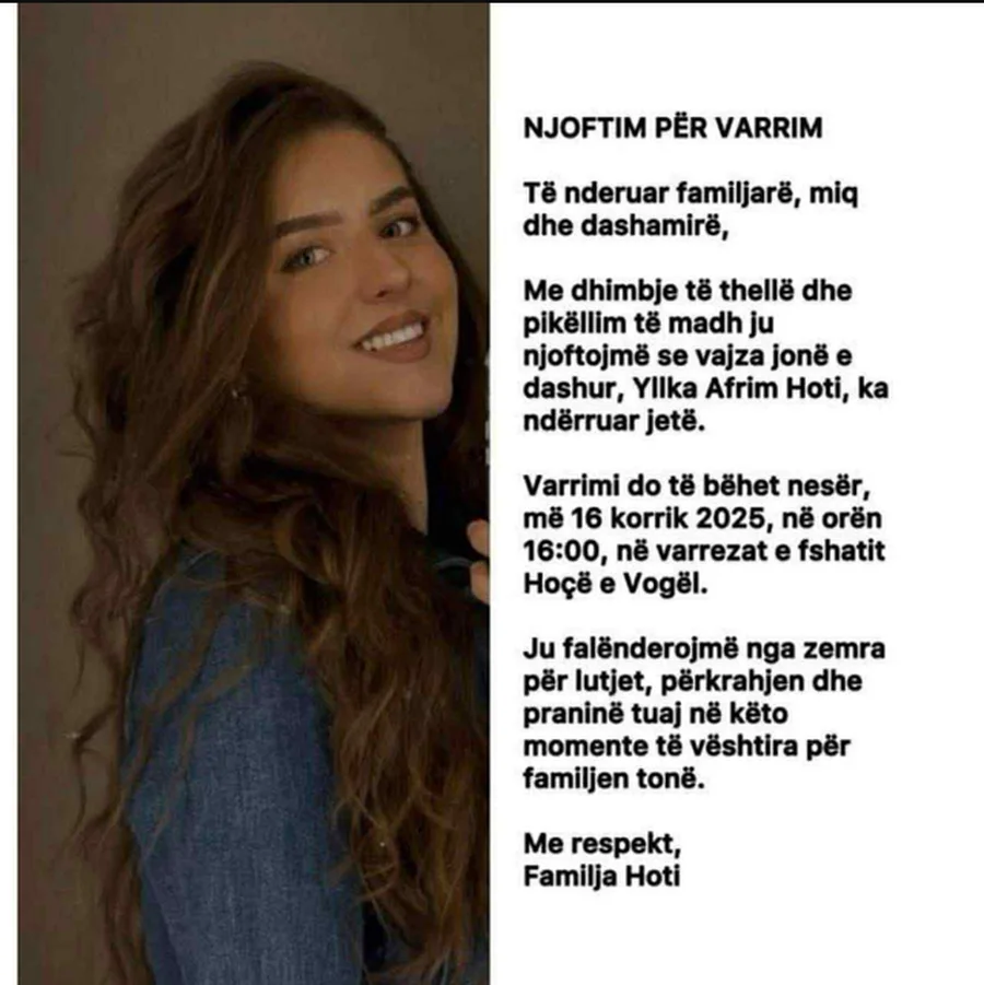 E RËNDË/ Aksidenti fatal i merr jetën 21-vjeçares