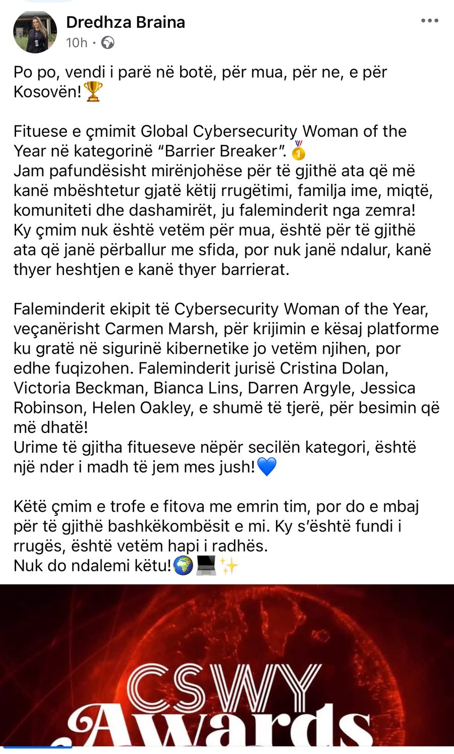 HISTORI SUKSESI/ Dy gra shqiptare fituese të çmimit `Cybersecurity