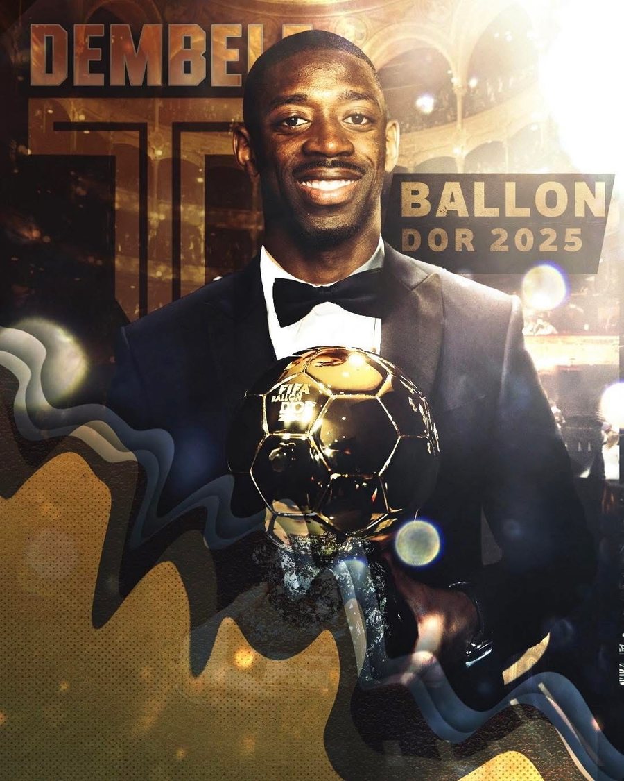 Ousmane Dembele shpallet fitues i Topit të Artë 2025!