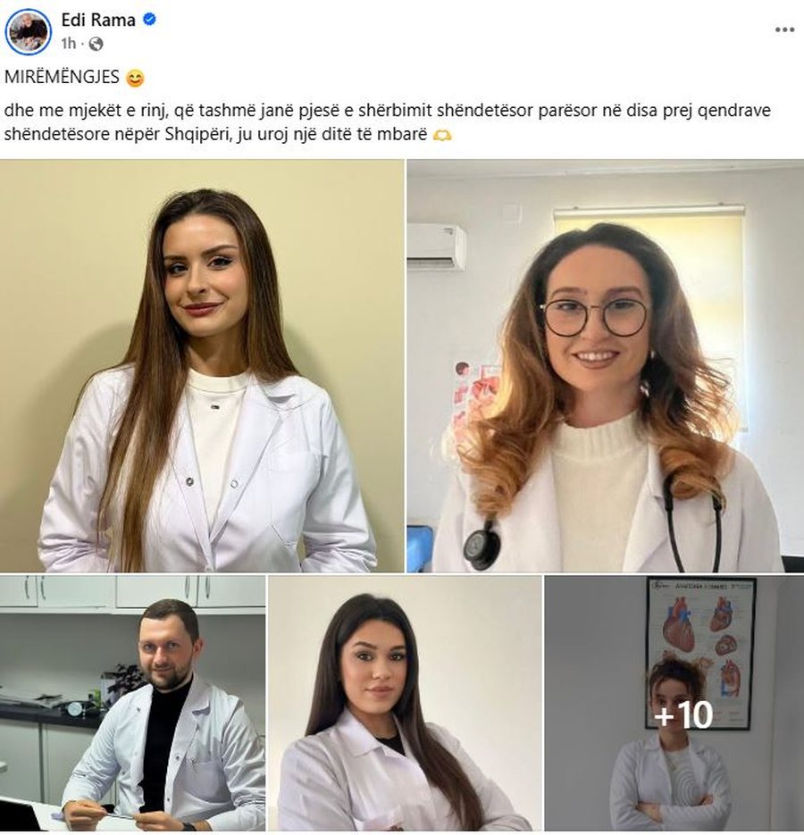 Rama: 14 mjekë të rinj i bashkohen qendrave shëndetësore