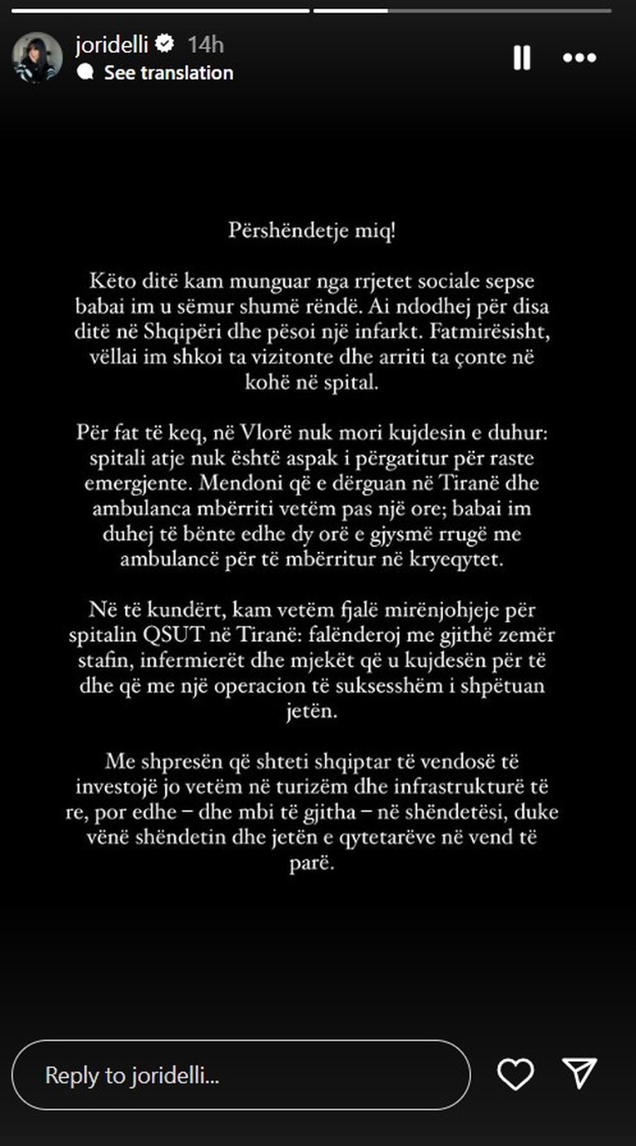 “Babai pësoi infarkt, shteti të investoj edhe në