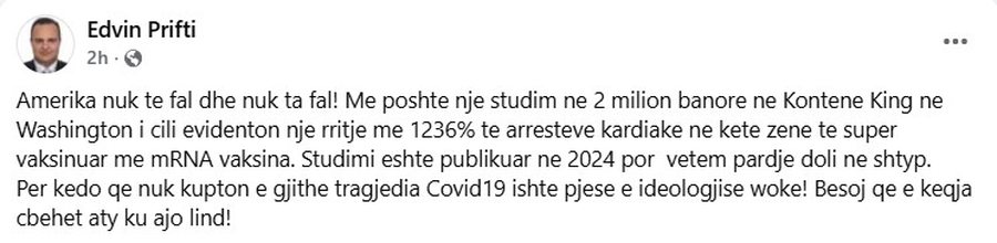 Numri i lartë i vdekjeve si pasojë e arrest kardiak, mjeku Edvin